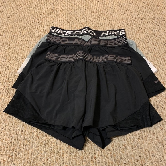 Nike Pro Flex Shorts 2 in 1 - Picture 1 of 8